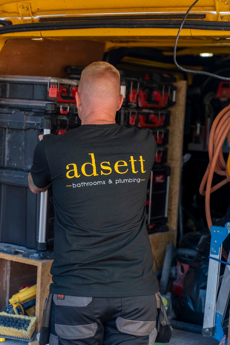 Precision bathroom tiling and installation by Adsett