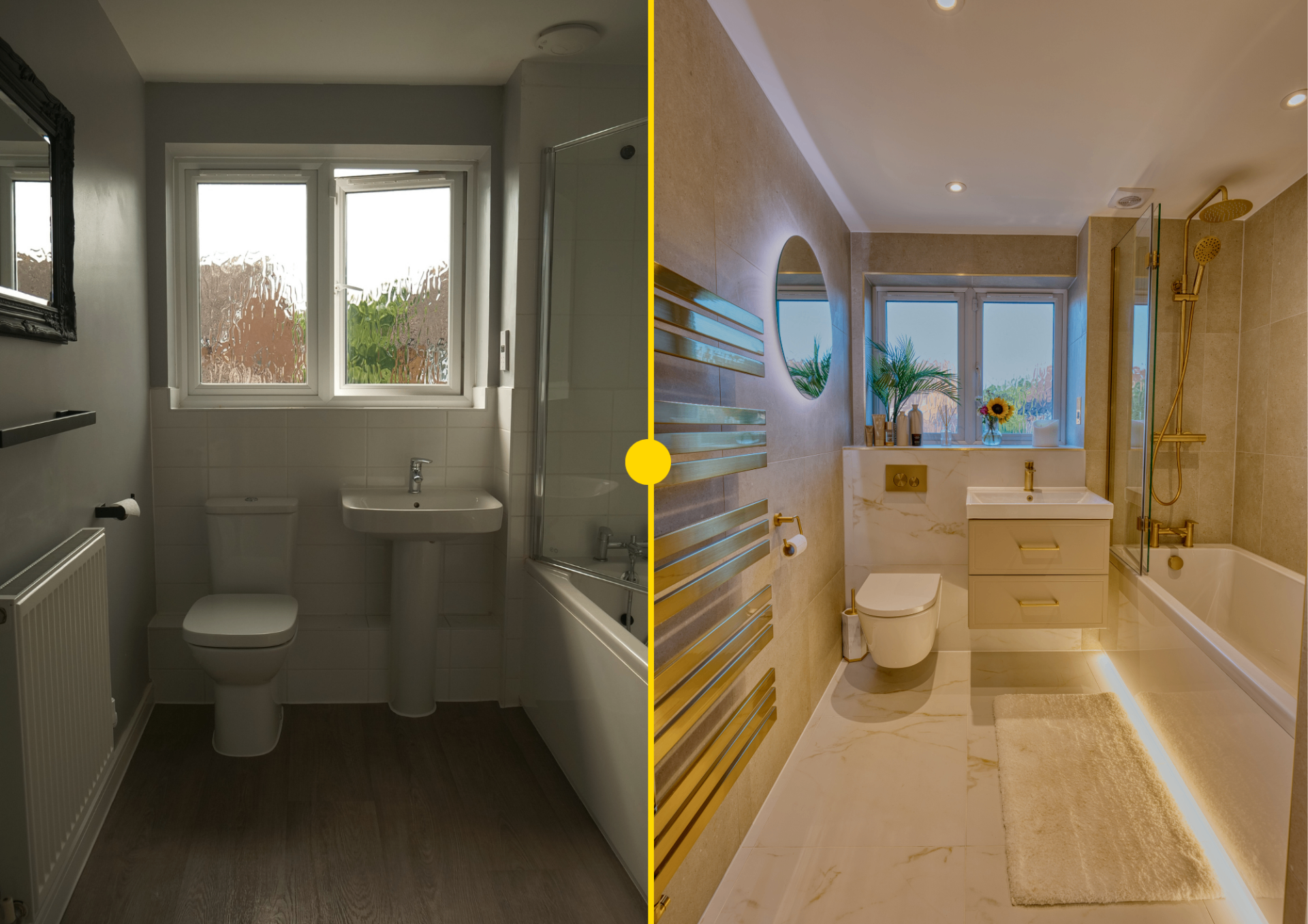 Completed luxury bathroom renovation in Littlehampton, West Sussex